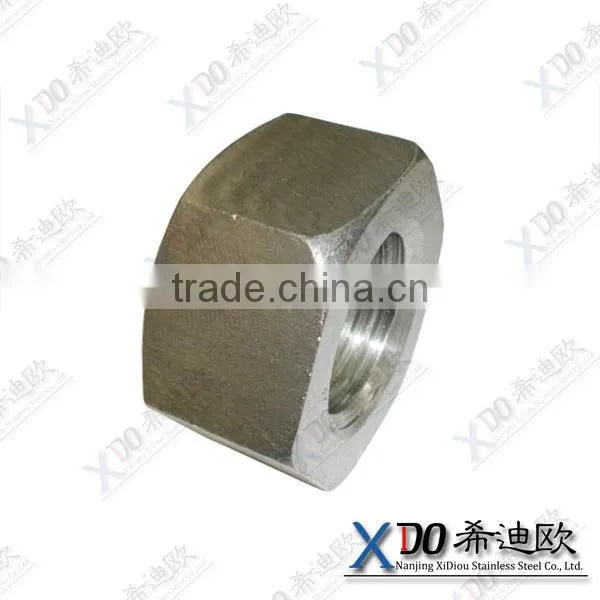 Alloy X-750 / GH4145 /2.4669 Stainless Steel Fasteners Hex Thick Nut photo-2