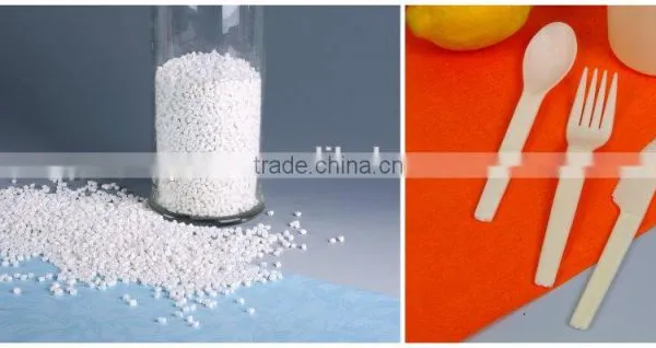 Eco-friendly Corn Starch Biodegradable Resin Injection Grade photo-3