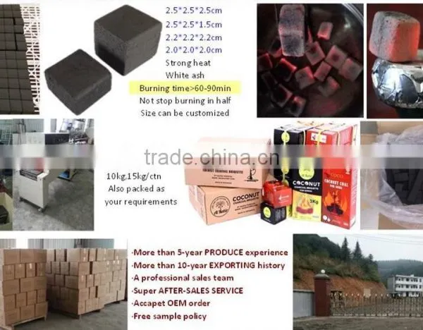 2017 Bbq Cubic 2.5*2.5*2.5cm Wood Charcoal photo-2