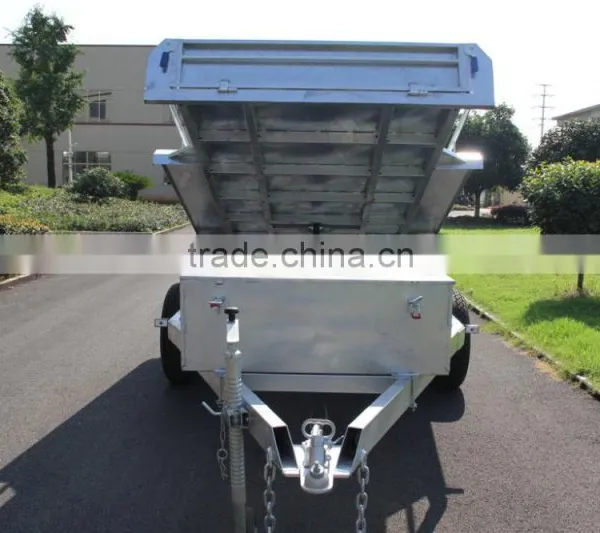 Top 1 Quality Economic 10x5ft Hot Dipped Galvanized Hydraulic Heavy Duty Farm Used Tandem Trailers photo-6