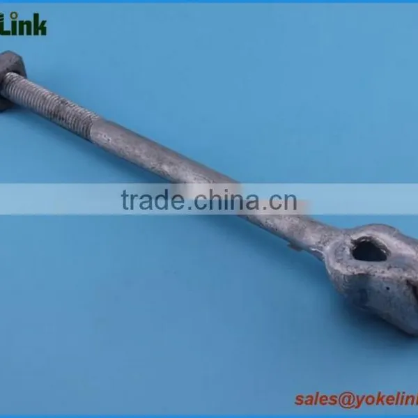 13550lbs Rolled Thread Hot Dip Galvanized Forged Thimble Eyebolts photo-2