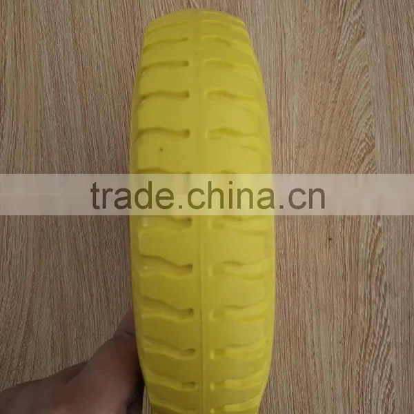 Wholesale Hot Sale Durable Small Size Metal Rim PU Wheel photo-3