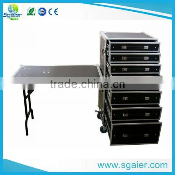 Black Color 7 Drawers Flight Case With Wheels photo-5
