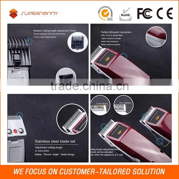 Supernanny New Professional Champagan Golden Hair Clippers / Trimmer for Men photo-4