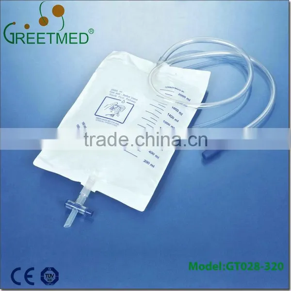 China Manufacture High Quality Portable 2000ml Sterile Urine Bag photo-6