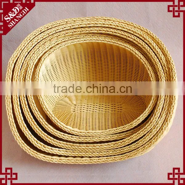 Multi Sizes Washable Plastic Rattan Woven Funny Pet Basket Wholesale Dog Beds photo-4