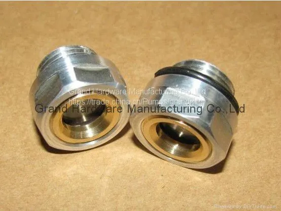Gasketed Compressor Oil Sight Glass With Borosilicate Glass and Stainless Steel Reflector photo-2