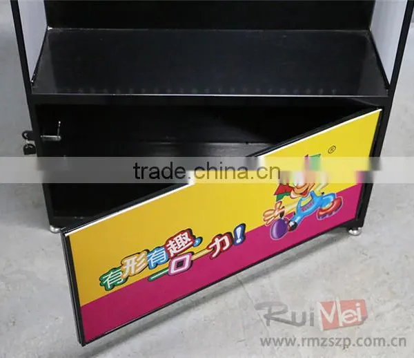 Flooring Standing Supermarket Metal Pegboard for Sale photo-4