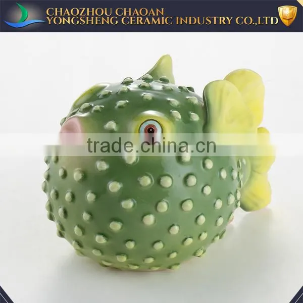 Colorful Ceramic Fish Home Decoration Columns photo-4