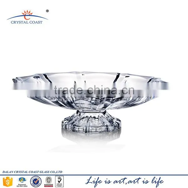 Unique Clear Glass Salad Bowl for Kitchen Tableware photo-3