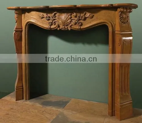 Factory Promotion Marble Fireplace Mantel photo-4