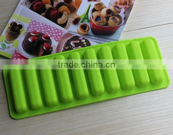 Lady-Fingers Silicone Mold,10 Cavities Biscuit Mold photo-2