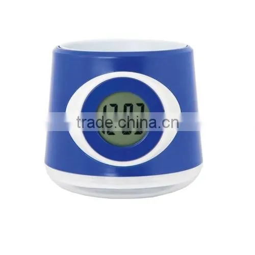 Funny Colorful Flowerpot With Clock,digital Table Clock photo-3