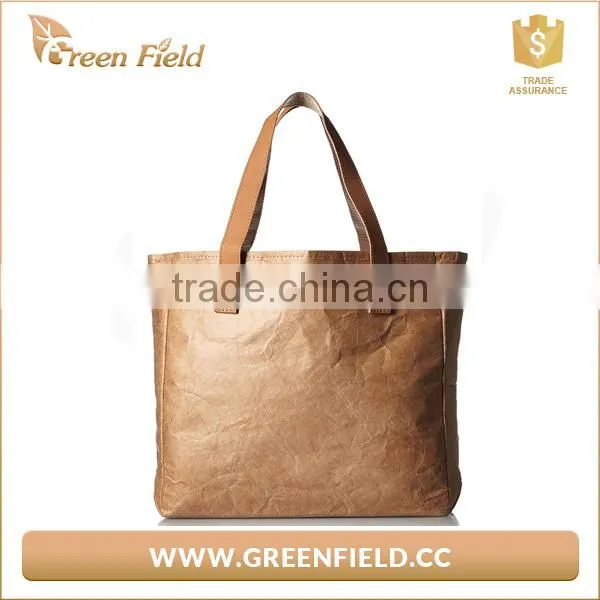 Brown Color Shopping Bags Waterproof Tyvek Paper Lady Shopping Bag photo-2