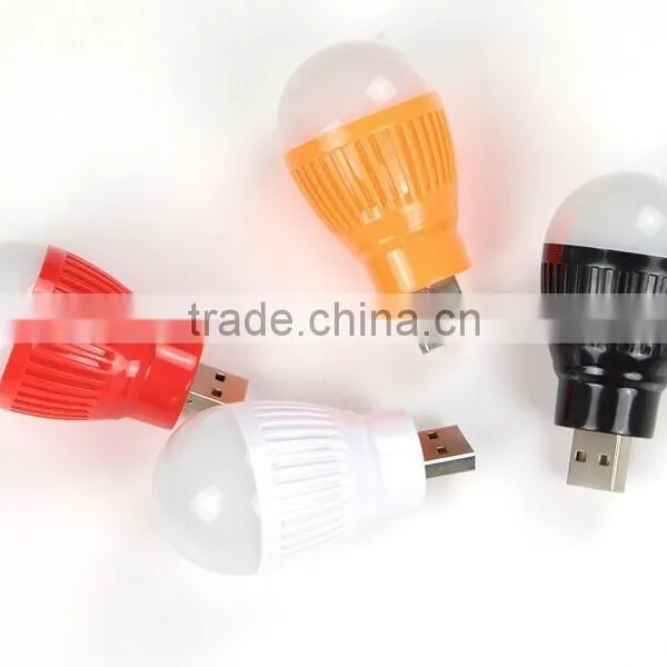 Portable Computer Laptop PC Desk Reading Lamp Mini USB Light Bulb photo-4