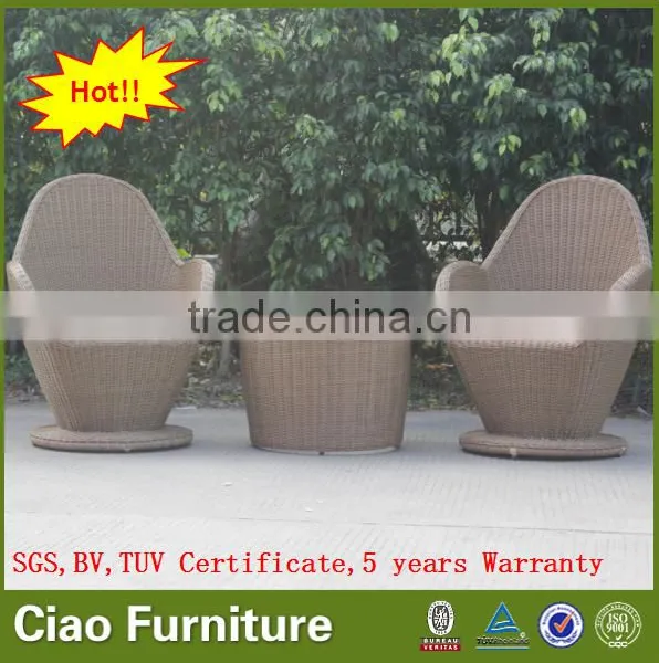 Garden Furniture Bistro Coffee Set Rattan Table and Chair for Sale photo-6