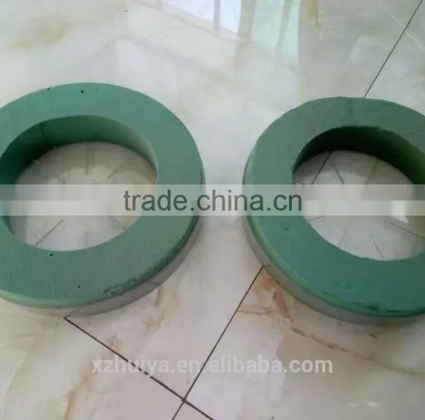 Hebei Xuzhou Huiya New Product Ring Loop Circle Annular Round Floral Foam, Ring Florist Foam, Ring Round Flower Mud Supplier photo-3