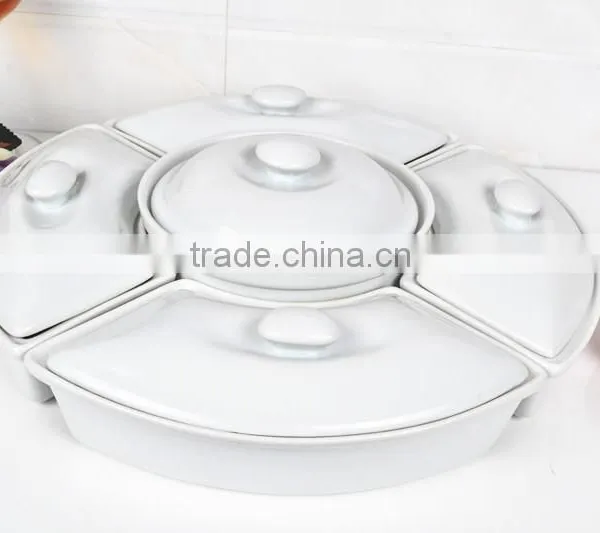 13.5" Size Porcelain Baking Pot Set With Lid photo-2