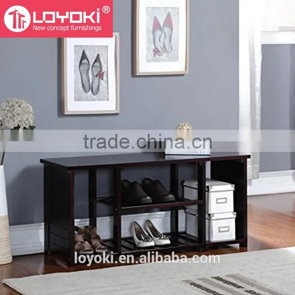 Mdf Wood Storage Shoe Boot Bench Shelf Shoe Rack Boots Storage Rack Shoe Bench photo-2