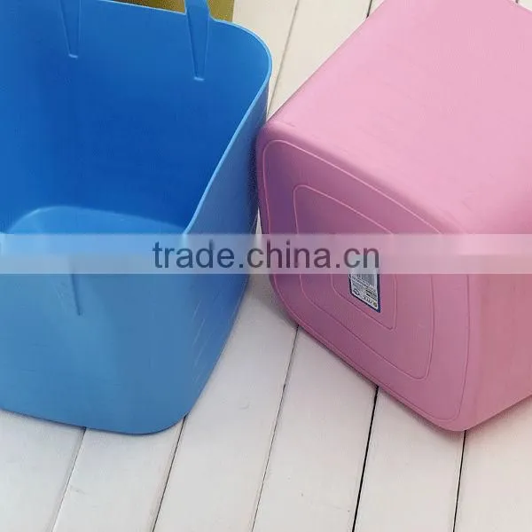 Plastic Portable Storage Bucket, Plastic Square Storage Bucket, Square Plastic Bucket photo-3