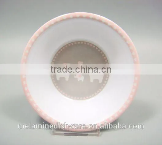 High Quality Custom Children Set Melamine Round Bowl and Rice Spoon photo-3