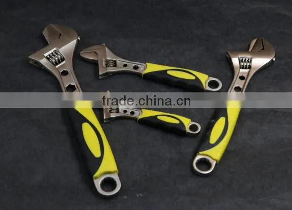 Wide Mouth Tube Live Nickel Plated Spanner Wrench Adjustable Nut Wrench Pipe Wrench photo-6