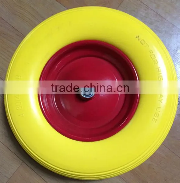 China Supplier Wheel Barrow Hand Cart Tyre and pu Wheel photo-3