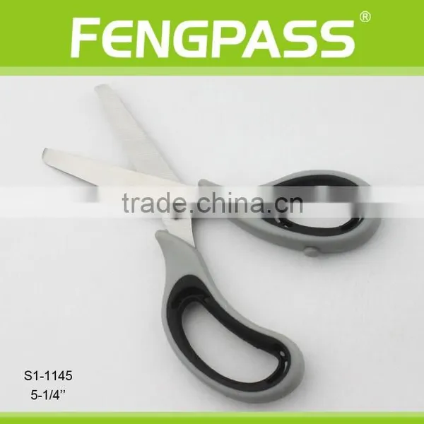 S1-1145 5-1/4 Inch 2Cr13 Stainless Steel Blade With PP+TPR Plastic Handle School Scissors photo-2