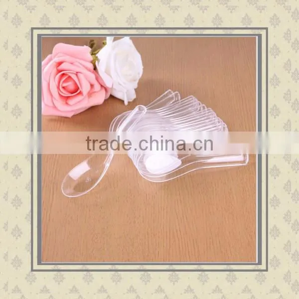 Custom Hot Sell Food Grade Plastic Clear Disposable Spoons/OEM Promotional Disposable Plastic Spoons Maker photo-3