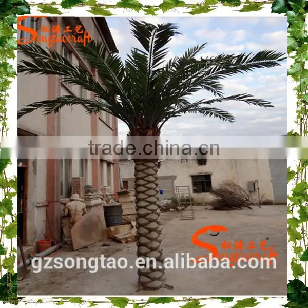Songtao Wholesale Artificial Palm Trees Customized Fiberglass Artificial Date Palm Tree photo-2