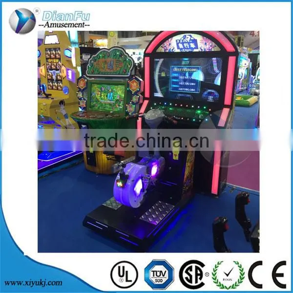 New Coin Pusher Arcade Simulator 3D Kiddie Bike Game Machine With 3D Glasses for Sale photo-5