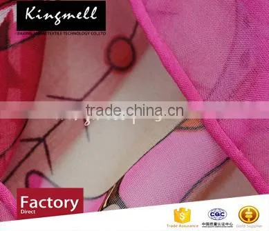 Custom Top End Digital Print Silk Scarf for Female in Spring photo-4