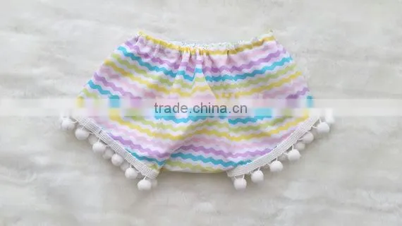 Wholesale Baby Girl Floral Bloomer Pom Pom Diaper Cover Yiwu China Supply photo-2