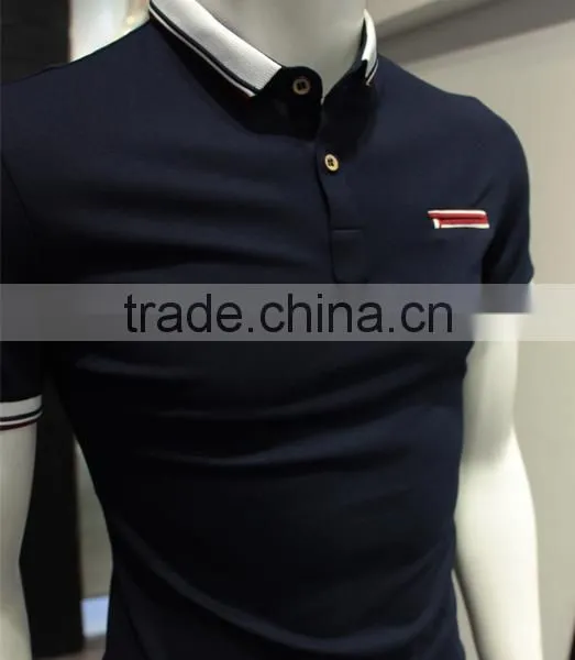 Bulk Boys Fake Pocket Polo Shirts With Different Styles Placket Polo T Shirts For Mens photo-4