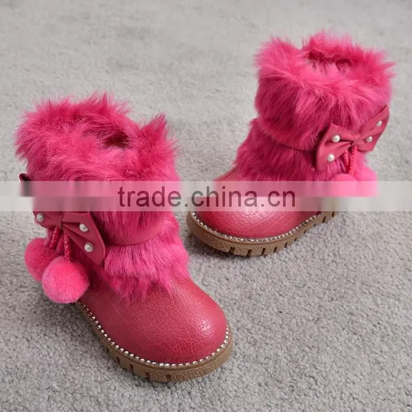 Zm40338b New Model Beautiful Snow Boots Fashion Childern Dueable Winter Shoes photo-2
