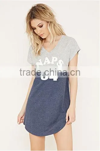 Modal Letters Home Nightgown With Short Sleeves photo-2