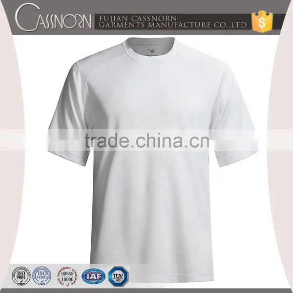 Factory Price Simple Design Pure Color Crew Neck Men Knitted T-shirt photo-3