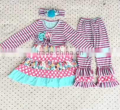 Easter Day New Arrival! Girls Holiday Remake Ruffle Outfits Baby Girl Outfit Kids Clothing Baby Girl Cute Spring Outfits photo-5