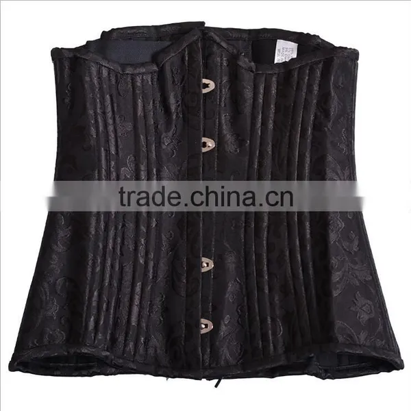 Walson Women Lace Up Boned Underbust Corset Bustier Waist Cincher Bodyshaper photo-4