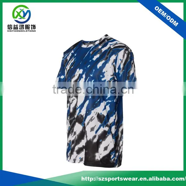 OEM Graffiti Printing Plus Size Sport Polyester Sublimation Men t Shirt photo-4