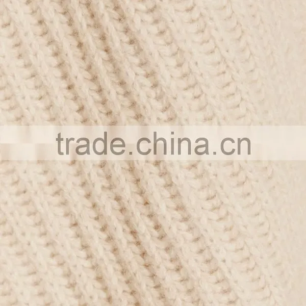 Knitted Wool Sweater Design for Women V-neck Back Length Blank Poncho photo-5