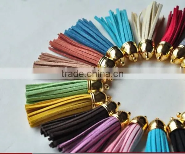Decorative and Fashion Colorful Custom Leather Tassels for Handbag photo-2
