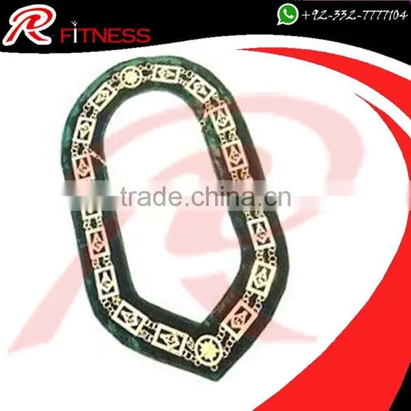 REGALIA SHRINER GOLD FINISH METAL CHAIN COLLAR