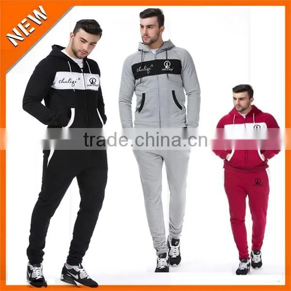 Custom Design Your Own Tracksuit Made in China /all Cotton Men Comfortable Tracksuit Wholesale H-2138
