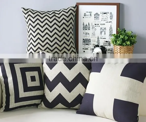 2014 New Design Cotton Linen Throw Pillow photo-4