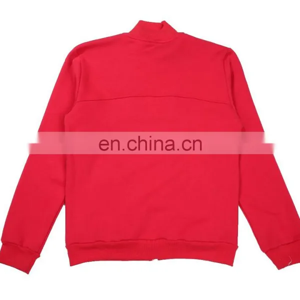 Sportswear Manufacturer 100% Cotton Red Sports Suit Cover photo-2