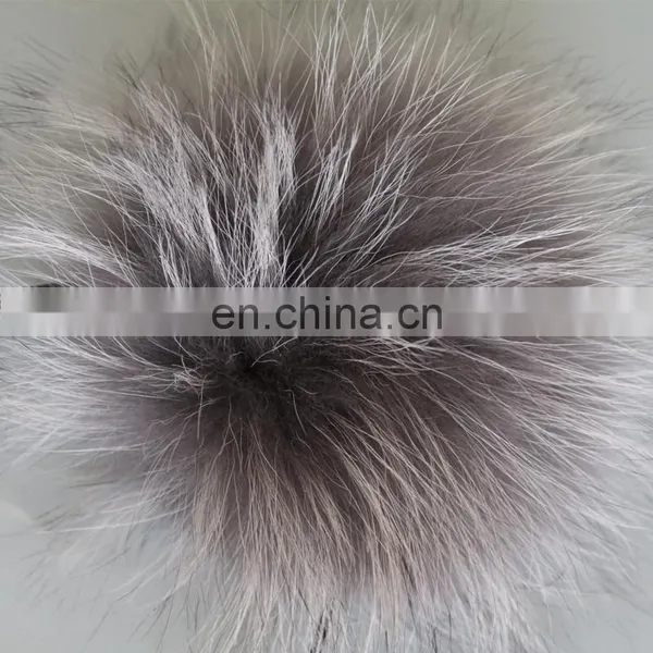 15cm Large Raccoon Fur Pompom Hair Hoop Fluffy Fur Pompon Hairband Wholesale photo-5
