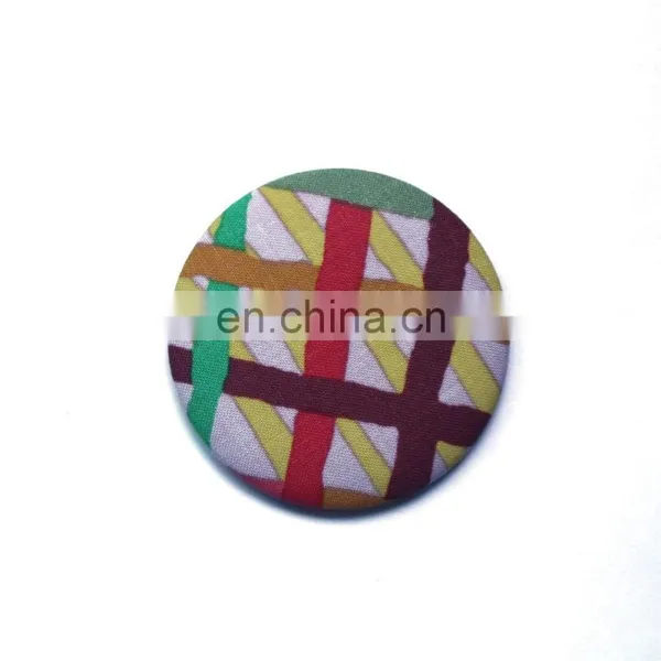 Hot Selling Antique Fabric Covered Pocket Mirror photo-3