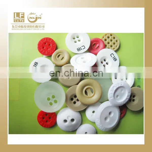 4 Hole Rubber Button in White Color photo-2