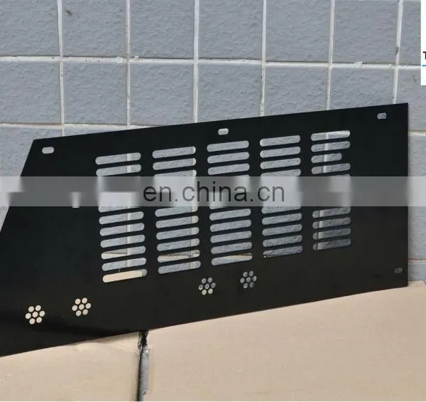 Custom Machining Precision With Flower Design .090 ALU Pwdr ct Blk Side Panel Small Truck Mount Plate photo-3